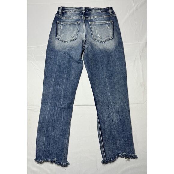 KanCan Women's Kurvy Ultra High Rise Ankle Skinny Distressed Jeans - Size 28x25 - Picture 2 of 7